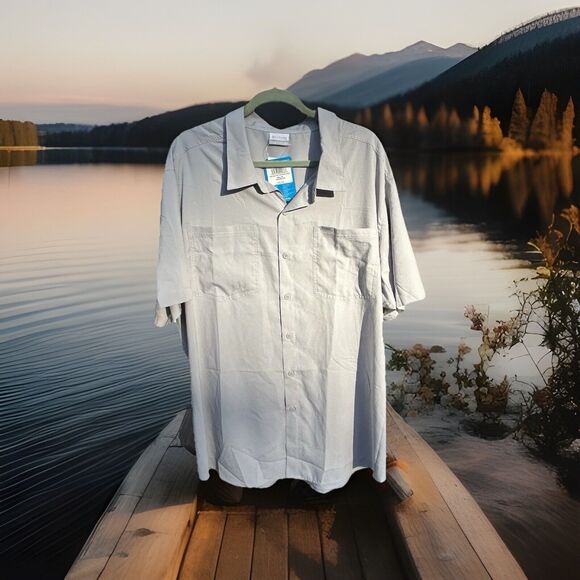 Columbia Other - NEW Columbia Omni-Shade Red Eagle Lake Men's Short Sleeve Shirt Size 3X - Gray